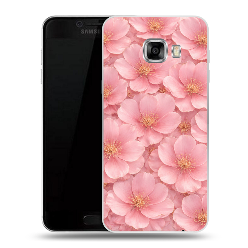 Пластиковый чехол на Samsung Galaxy C7 с принтом женский Пластиковый чехол на Samsung Galaxy C7 с принтом женский