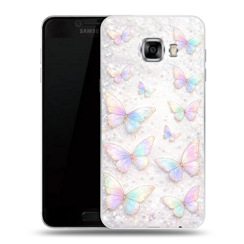 Пластиковый чехол на Samsung Galaxy C7 с принтом женский Пластиковый чехол на Samsung Galaxy C7 с принтом женский