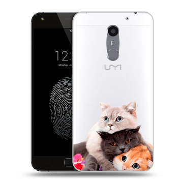 Силиконовый чехол на Umi Super с принтом Кошки Силиконовый чехол на Umi Super с принтом Кошки