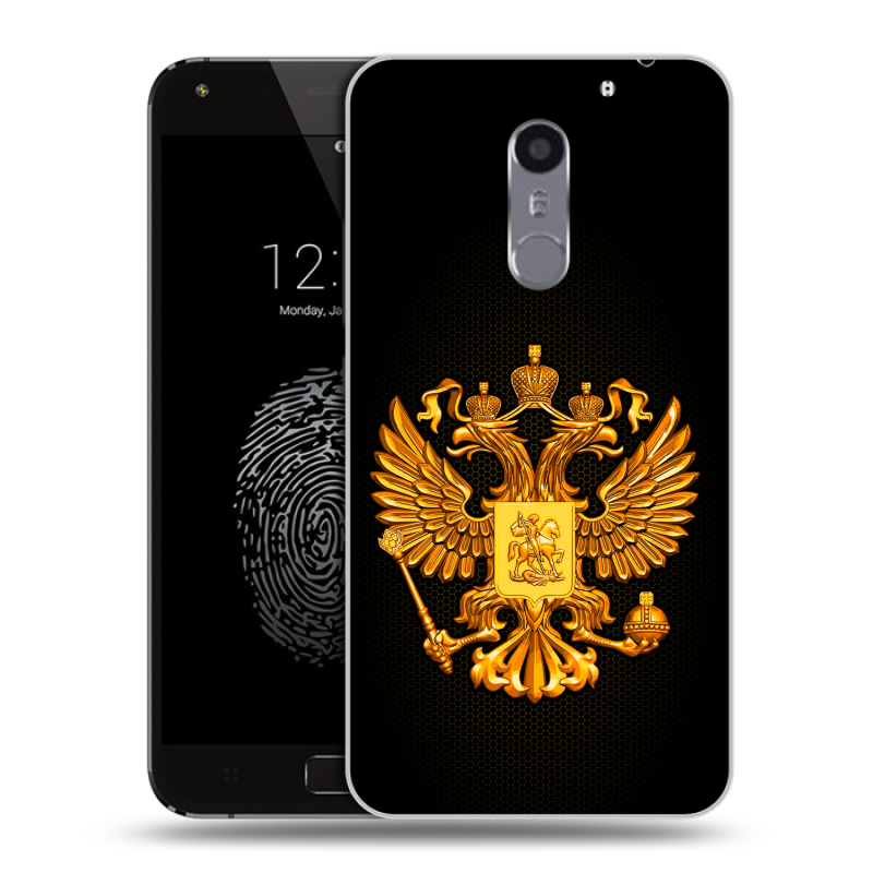 Силиконовый чехол на Umi Super с принтом Герб России желтый Силиконовый чехол на Umi Super с принтом Герб России желтый