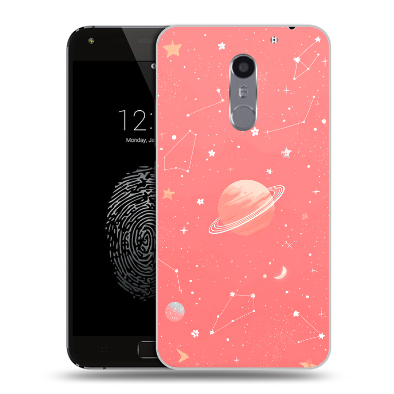 Силиконовый чехол на Umi Super с принтом Розовый космос Силиконовый чехол на Umi Super с принтом Розовый космос