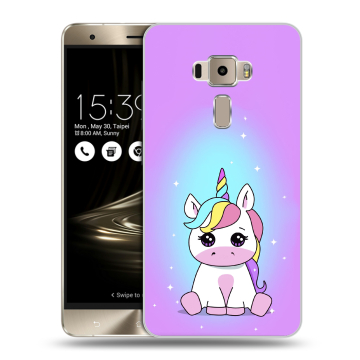 Пластиковый чехол на Asus ZenFone 3 5.5 с принтом Единорог