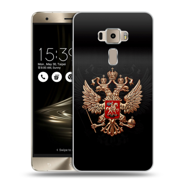 Пластиковый чехол на Asus ZenFone 3 5.5 с принтом Герб России
