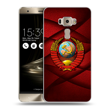 Пластиковый чехол на Asus ZenFone 3 5.5 с принтом Герб СССР