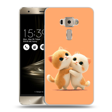 Пластиковый чехол на Asus ZenFone 3 5.5 с принтом Милые котики
