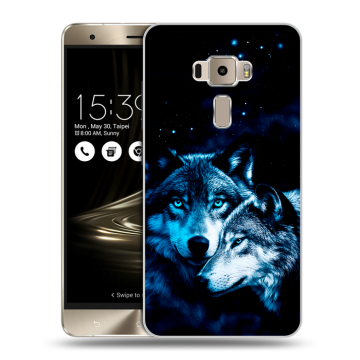Пластиковый чехол на Asus ZenFone 3 5.5 с принтом Волки