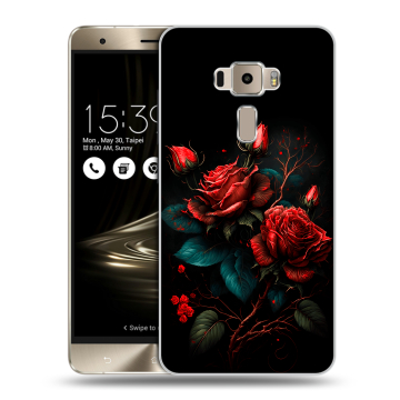 Пластиковый чехол на Asus ZenFone 3 с принтом Розы красные