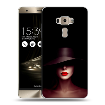 Пластиковый чехол на Asus ZenFone 3 с принтом Девушка в шляпе