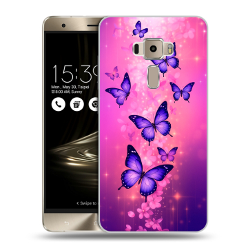 Пластиковый чехол на Asus ZenFone 3 с принтом Бабочки