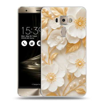 Пластиковый чехол на Asus ZenFone 3 с принтом Цветы