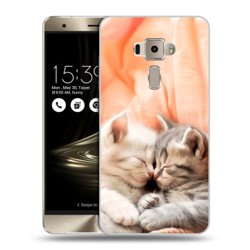 Пластиковый чехол на Asus ZenFone 3 с принтом Котята