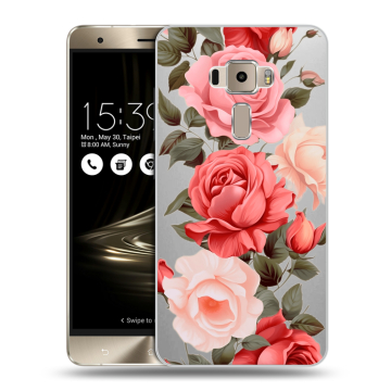 Пластиковый чехол на Asus ZenFone 3 с принтом Розы