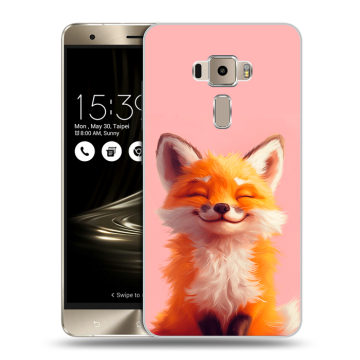 Пластиковый чехол на Asus ZenFone 3 с принтом милая лиса