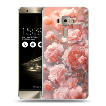 Пластиковый чехол на Asus ZenFone 3 с принтом Розовые розы Пластиковый чехол на Asus ZenFone 3 с принтом Розовые розы