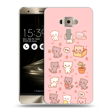Пластиковый чехол на Asus ZenFone 3 с принтом Hello Kitty Хелоу Кити