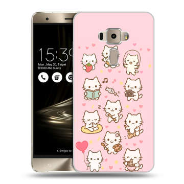 Пластиковый чехол на Asus ZenFone 3 с принтом Hello Kitty Хелоу Кити