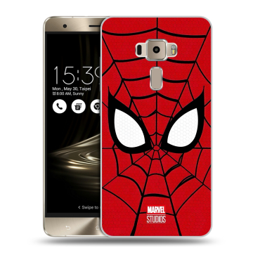 Пластиковый чехол на Asus ZenFone 3 с принтом человек паук spiderman