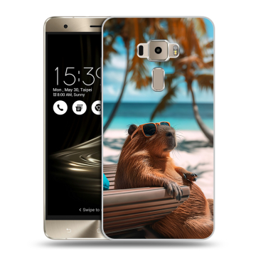 Пластиковый чехол на Asus ZenFone 3 с принтом Капибара