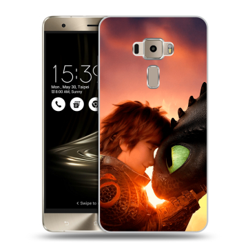 Пластиковый чехол на Asus ZenFone 3 с принтом Как приручить дракона