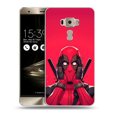 Пластиковый чехол на Asus ZenFone 3 с принтом Дедпул Deadpool