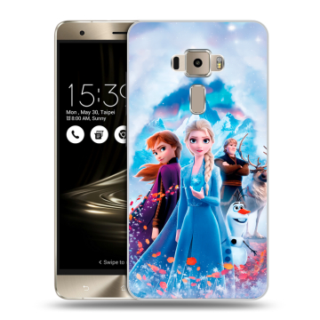Пластиковый чехол на Asus ZenFone 3 с принтом Холодное сердце Frozen