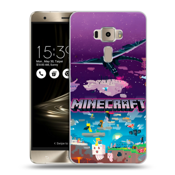 Пластиковый чехол на Asus ZenFone 3 с принтом Майнкрафт Minecraft