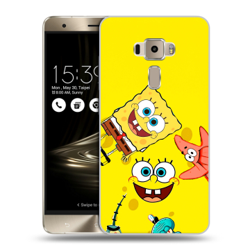 Пластиковый чехол на Asus ZenFone 3 с принтом Спанч боб Спанчбоб