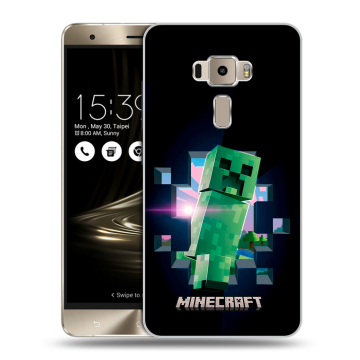 Пластиковый чехол на Asus ZenFone 3 с принтом Майнкрафт Minecraft