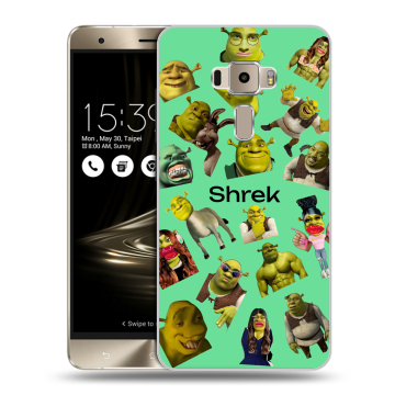 Пластиковый чехол на Asus ZenFone 3 с принтом Шрек Shrek