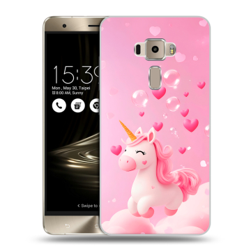 Пластиковый чехол на Asus ZenFone 3 с принтом Единорог