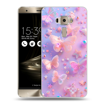Пластиковый чехол на Asus ZenFone 3 с принтом Бабочки Пластиковый чехол на Asus ZenFone 3 с принтом Бабочки