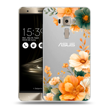 Пластиковый чехол на Asus ZenFone 3 с принтом Цветы принт