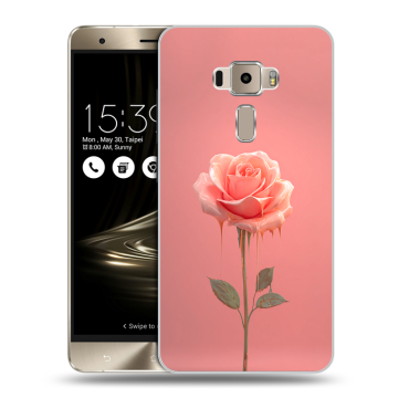 Пластиковый чехол на Asus ZenFone 3 с принтом Розовая роза