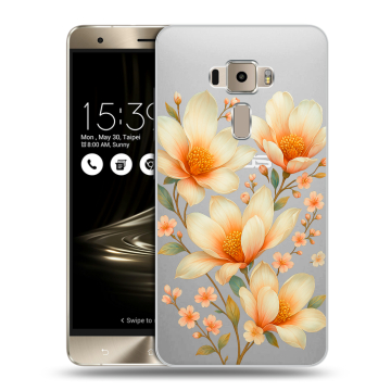 Пластиковый чехол на Asus ZenFone 3 с принтом Цветы