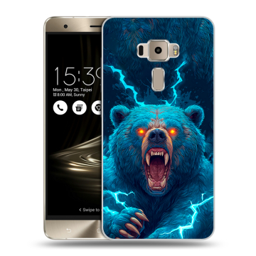 Пластиковый чехол на Asus ZenFone 3 с принтом Медведь