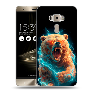 Пластиковый чехол на Asus ZenFone 3 с принтом Медведь