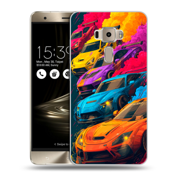 Пластиковый чехол на Asus ZenFone 3 с принтом Тачки