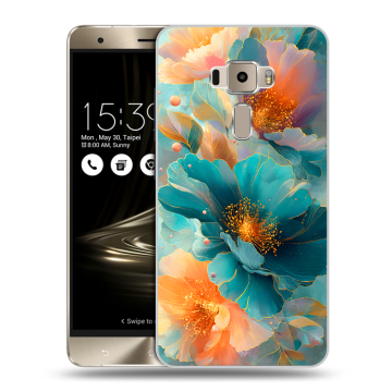 Пластиковый чехол на Asus ZenFone 3 с принтом Цветы