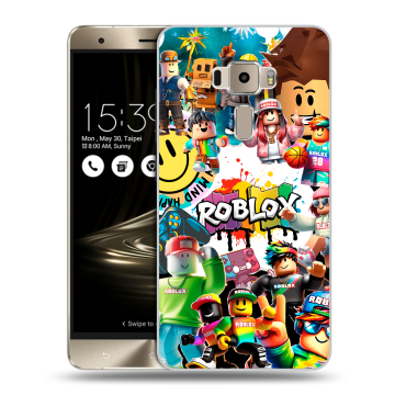 Пластиковый чехол на Asus ZenFone 3 с принтом Roblox Роблокс