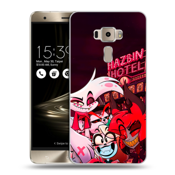 Пластиковый чехол на Asus ZenFone 3 с принтом Hazbin Hotel Отель Хазбин