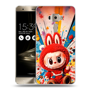 Пластиковый чехол на Asus ZenFone 3 с принтом Labubu Лабубу