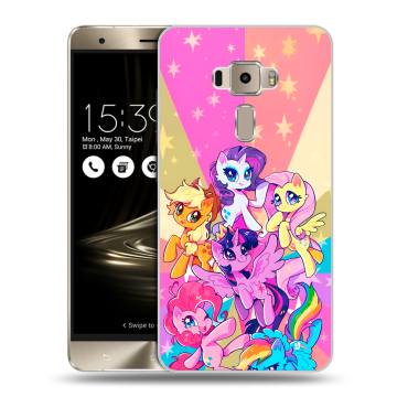 Пластиковый чехол на Asus ZenFone 3 с принтом My little pony Дружба чудо