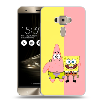 Пластиковый чехол на Asus ZenFone 3 с принтом Спанч боб Спанчбоб