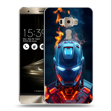 Пластиковый чехол на Asus ZenFone 3 с принтом IronMan Железный человек