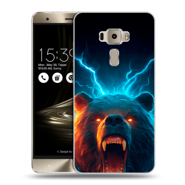 Пластиковый чехол на Asus ZenFone 3 с принтом Медведь