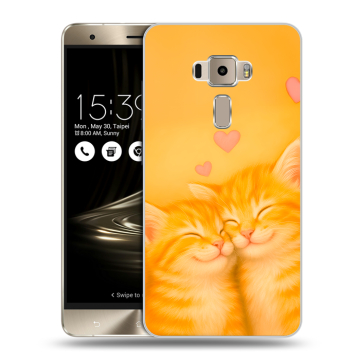 Пластиковый чехол на Asus ZenFone 3 с принтом Милые котята Пластиковый чехол на Asus ZenFone 3 с принтом Милые котята
