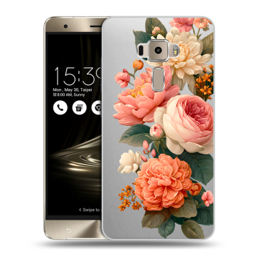 Пластиковый чехол на Asus ZenFone 3 с принтом цветы