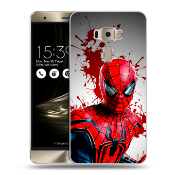 Пластиковый чехол на Asus ZenFone 3 с принтом Spiderman Человек паук