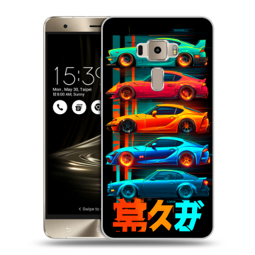 Пластиковый чехол на Asus ZenFone 3 с принтом машины тачки