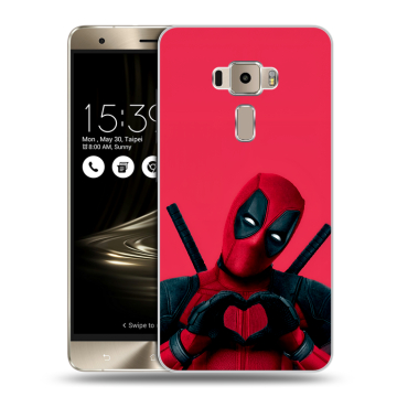 Пластиковый чехол на Asus ZenFone 3 с принтом Дедпул Deadpool